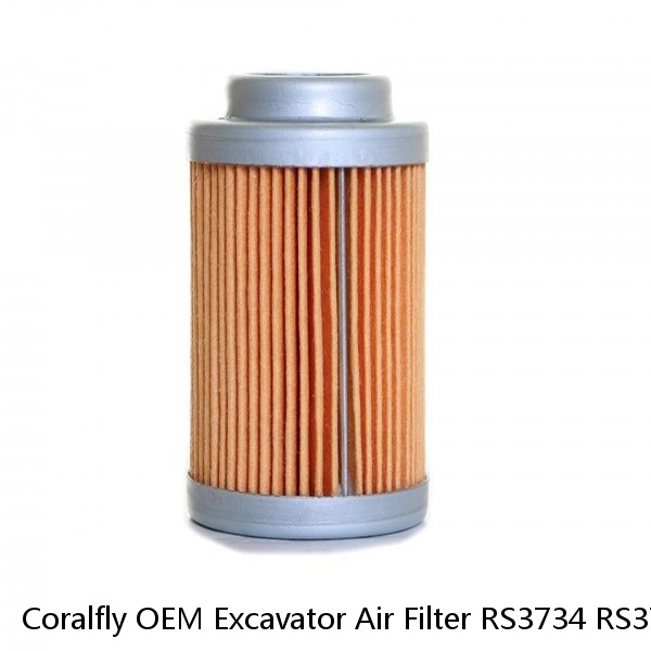 Coralfly OEM Excavator Air Filter RS3734 RS3734XP 600-185-3200 600-185-3120 AF25493 P781039 P777639 600-185-3120 600-185-3110