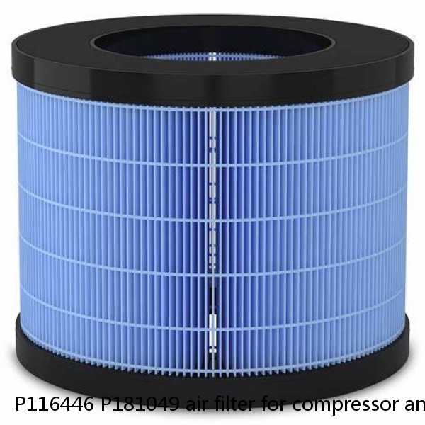 P116446 P181049 air filter for compressor and excavator